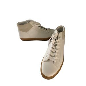 Vince White High-Top Sneakers Minimalist Design